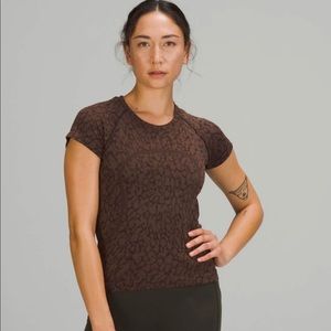 Lululemon Swiftly Tech Short Sleeve 2.0 Race Length French Press/Smoky Topaz